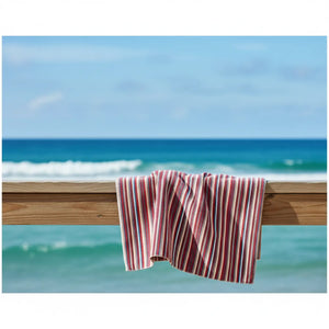 Red Beach Towel – Nautical Cotton Mix - Dipaliz - Towels