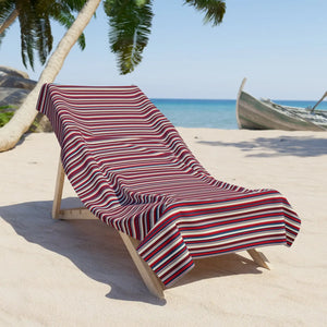 Red Beach Towel – Nautical Cotton Mix - Dipaliz - Towels
