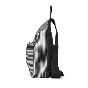 Striped Sling Bag Casual Crossbody Daypack - Dipaliz - Cross Body Bags