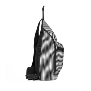 Striped Sling Bag Casual Crossbody Daypack - Dipaliz - Cross Body Bags