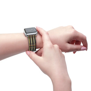 Vibrant Striped Watch Band - Edgy Faux Leather - Dipaliz - Bands