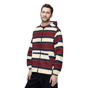 Nautical Striped Windbreaker Jacket - Lightweight - Dipaliz - Windbreakers