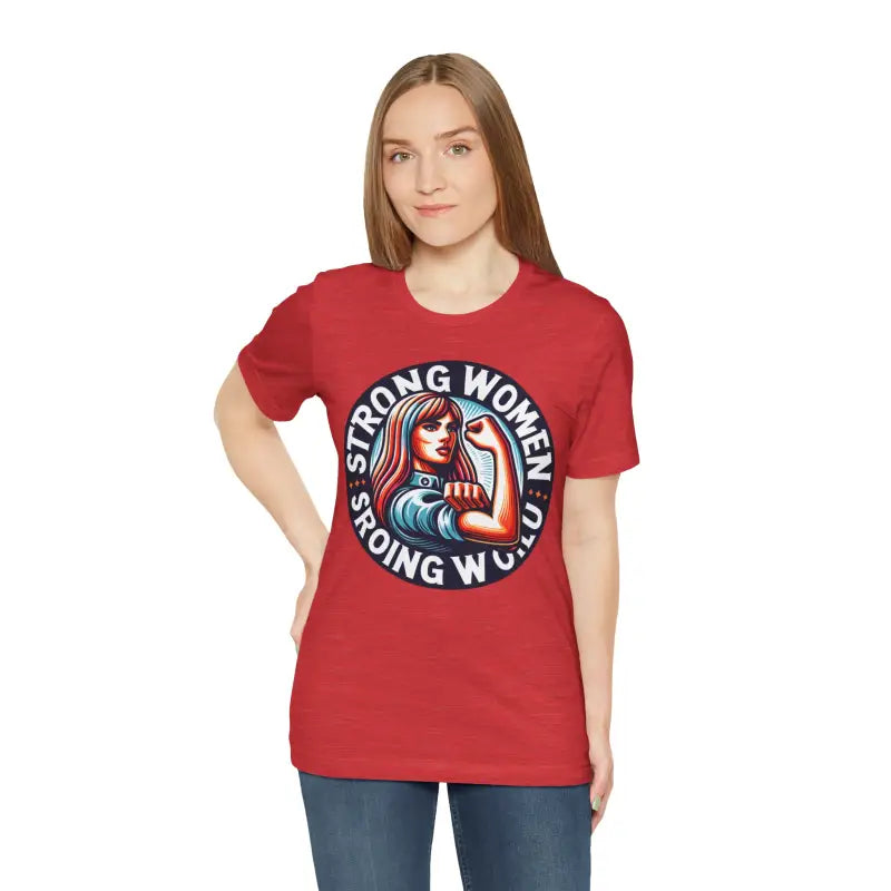 Seize the Day Tee for Strong Women World Style - Heather Red / s T-shirt