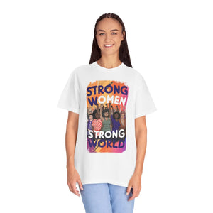 Soft Cotton Tee - Strong Women World - Dipaliz - T-shirts