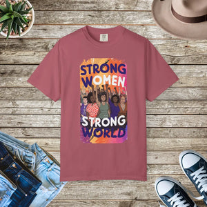 Soft Cotton Tee - Strong Women World - Dipaliz - T-shirts