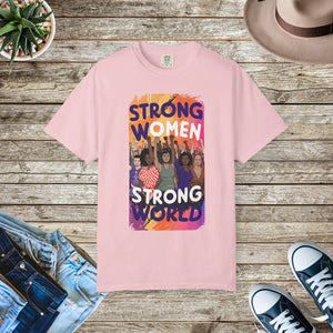 Soft Cotton Tee - Strong Women World - Dipaliz - T-shirts