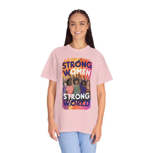 Soft Cotton Tee - Strong Women World - Dipaliz - T-shirts