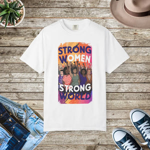 Soft Cotton Tee - Strong Women World - Dipaliz - T-shirts