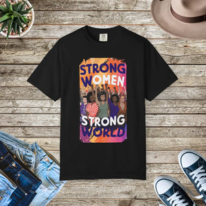 Soft Cotton Tee - Strong Women World - Dipaliz - T-shirts