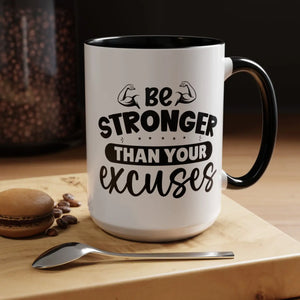 Motivational Accent Coffee Mug - Color Contrast - Dipaliz - Mugs