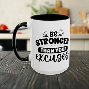Motivational Accent Coffee Mug - Color Contrast - Dipaliz - Mugs
