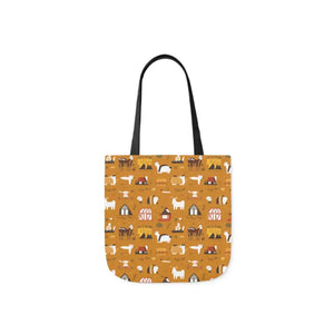 Farm Animals Canvas Tote - 5-color Straps Polyester - Dipaliz - Shopping Totes