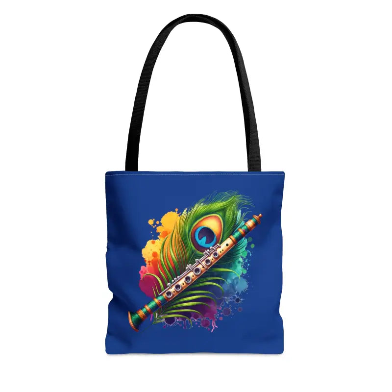 Peacock Flute Tote: Flaunt your Unique Style Everywhere! - Bags