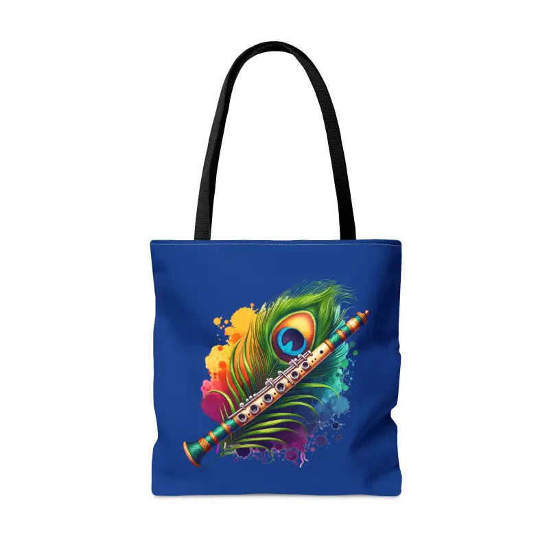 Peacock Flute Tote: Flaunt your Unique Style Everywhere! - Bags