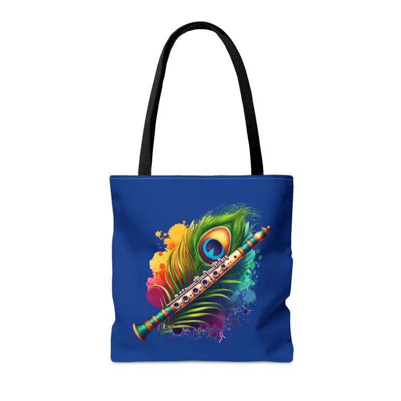 Peacock Flute Tote: Flaunt your Unique Style Everywhere! - Bags