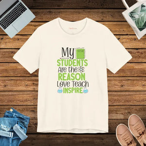 Unisex Jersey Short Sleeve Tee Teacher Pride Gift - Dipaliz - Natural / s - T-shirts