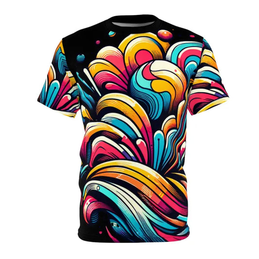 Elevate your Style with Cozy Abstract Brush Strokes Tee - T-shirts