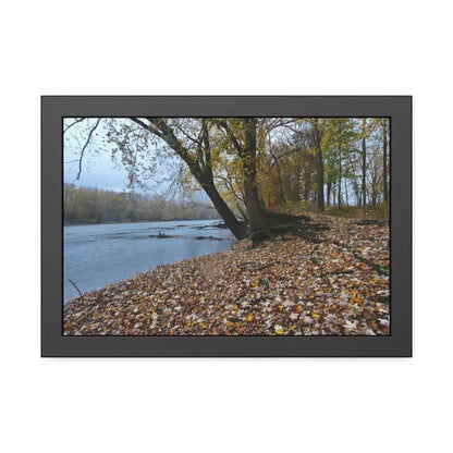 Cozy Up your Space with Autumn Framed Paper Posters - 18″ x 12″ (horizontal) / Black Frame / Semi Glossy Poster