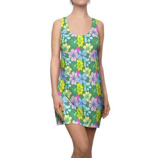 Turn Heads in a Stylish Floral Racerback Dress - Xs All Over Prints