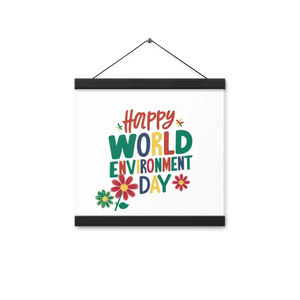 Matte Poster Statement Piece with Wooden Hanger - Dipaliz - Black / 12″×12″ - Posters Prints & Visual Artwork