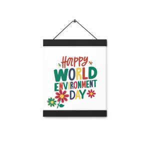 Matte Poster Statement Piece with Wooden Hanger - Dipaliz - Black / 8″×10″ - Posters Prints & Visual Artwork