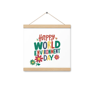 Matte Poster Statement Piece with Wooden Hanger - Dipaliz - Oak / 12″×12″ - Posters Prints & Visual Artwork