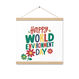 Matte Poster Statement Piece with Wooden Hanger - Dipaliz - Oak / 16″×16″ - Posters Prints & Visual Artwork