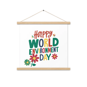 Matte Poster Statement Piece with Wooden Hanger - Dipaliz - Oak / 18″×18″ - Posters Prints & Visual Artwork