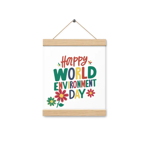 Matte Poster Statement Piece with Wooden Hanger - Dipaliz - Oak / 8″×10″ - Posters Prints & Visual Artwork