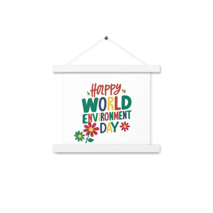 Matte Poster Statement Piece with Wooden Hanger - Dipaliz - White / 10″×10″ - Posters Prints & Visual Artwork