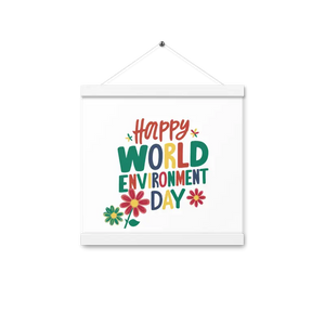 Matte Poster Statement Piece with Wooden Hanger - Dipaliz - White / 12″×12″ - Posters Prints & Visual Artwork