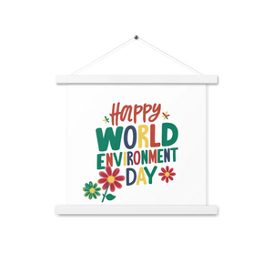 Matte Poster Statement Piece with Wooden Hanger - Dipaliz - White / 14″×14″ - Posters Prints & Visual Artwork