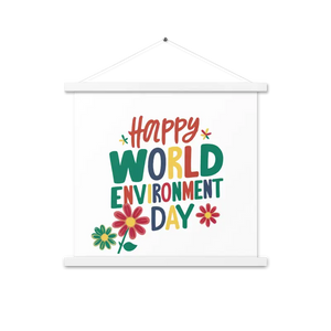 Matte Poster Statement Piece with Wooden Hanger - Dipaliz - White / 18″×18″ - Posters Prints & Visual Artwork