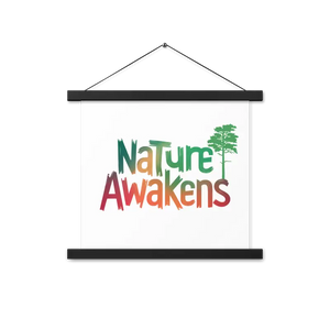 Nature Awakens Poster with Lightweight Wooden Hanger - Dipaliz - 14″×14″ - Posters Prints & Visual Artwork