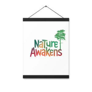 Nature Awakens Poster with Lightweight Wooden Hanger - Dipaliz - 12″×16″ - Posters Prints & Visual Artwork