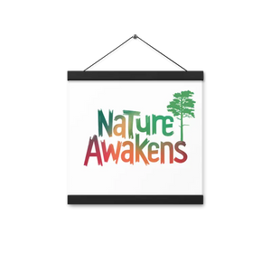 Nature Awakens Poster with Lightweight Wooden Hanger - Dipaliz - 12″×12″ - Posters Prints & Visual Artwork