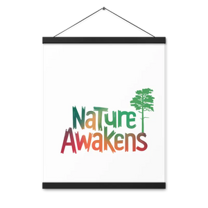 Nature Awakens Poster with Lightweight Wooden Hanger - Dipaliz - 16″×20″ - Posters Prints & Visual Artwork