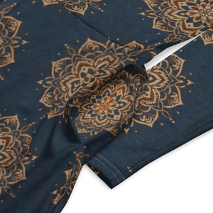 Print Long Sleeve Midi Dress - Artistic Comfort Style - Dipaliz - Dresses