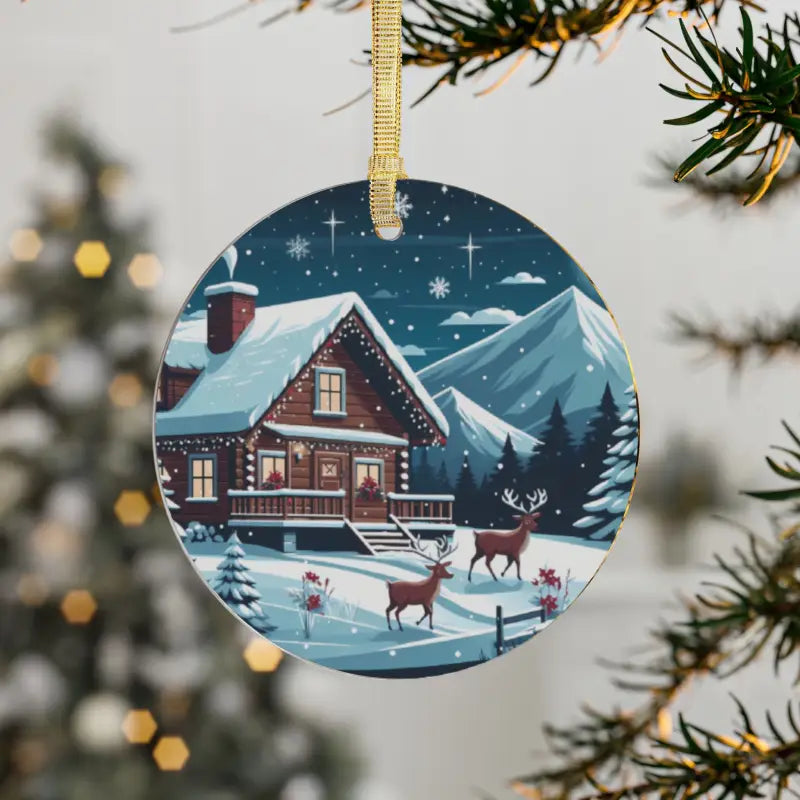 Transform your Space with Winter Wonderland Acrylic Ornaments - 1 Pc / Round / one Size Accessories