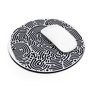 Vibrant Abstract Fingerprint Mouse Pad - Spill Resistant - Dipaliz - Pads