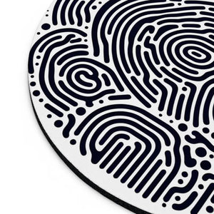 Vibrant Abstract Fingerprint Mouse Pad - Spill Resistant - Dipaliz - Pads