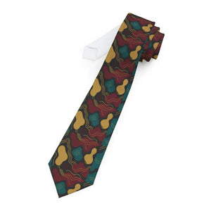 Stylish Abstract Necktie Soft Satin Finish Unique Tie Gift Dipaliz - one Size - Neckties
