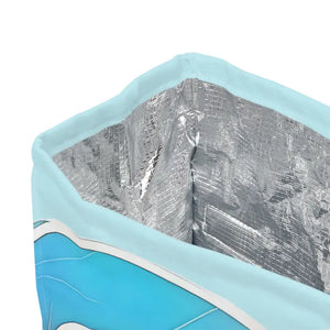 Accessories - Abstract Pink Polyester Lunch Bag - Vibrant Style - Dipaliz 11.75’’ × 7.25’’ 4.75’’