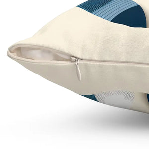 Abstract Circle Polyester Square Pillow - Room Art Canvas - Dipaliz - Throw Pillows