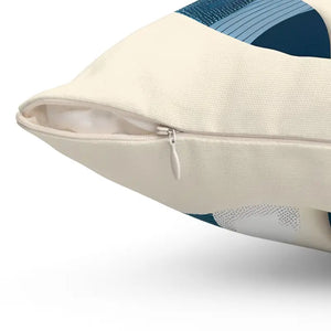 Abstract Circle Polyester Square Pillow - Room Art Canvas - Dipaliz - Throw Pillows