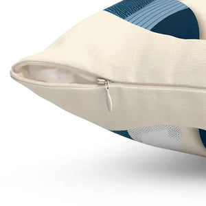 Abstract Circle Polyester Square Pillow - Room Art Canvas - Dipaliz - Throw Pillows