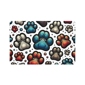 Pet Food Mat - Mess Free Stylish Feeding Solution - Dipaliz - 12’’ × 18’’ / Rectangle - Bowl Mats