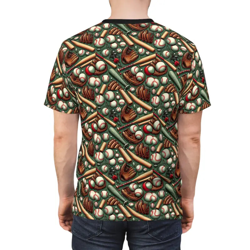 Elevate your Style with a Stylish Baseball Pattern Unisex Tee - T-shirts