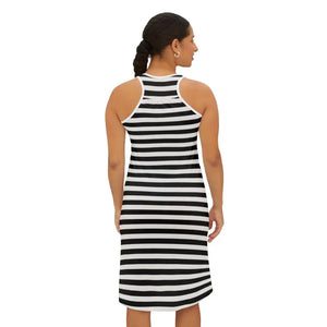 Premium Striped Racerback Dress for Beach Days - Dipaliz - Dresses