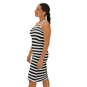Premium Striped Racerback Dress for Beach Days - Dipaliz - Dresses